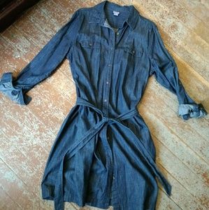 LAURA SCOTT dark denim dress